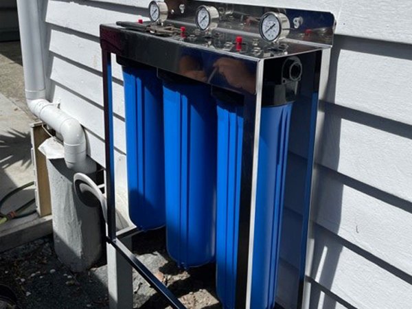 Pure water filtration installed